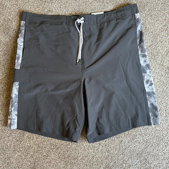 MENS SONOMA E-BOARD SWIM TRUNKS WITH POCKERS SIZE XXL #623 - Picture 2 of 3